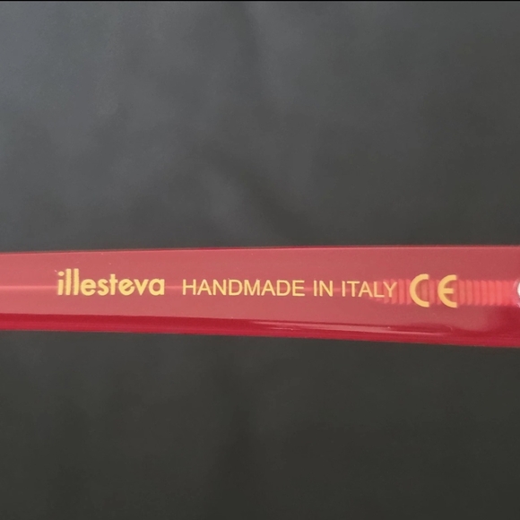 Illesteva Pamela Cat Eye ASO Kate Hudson In Music Red Sunglasses Italy Retro EUC main image 8
